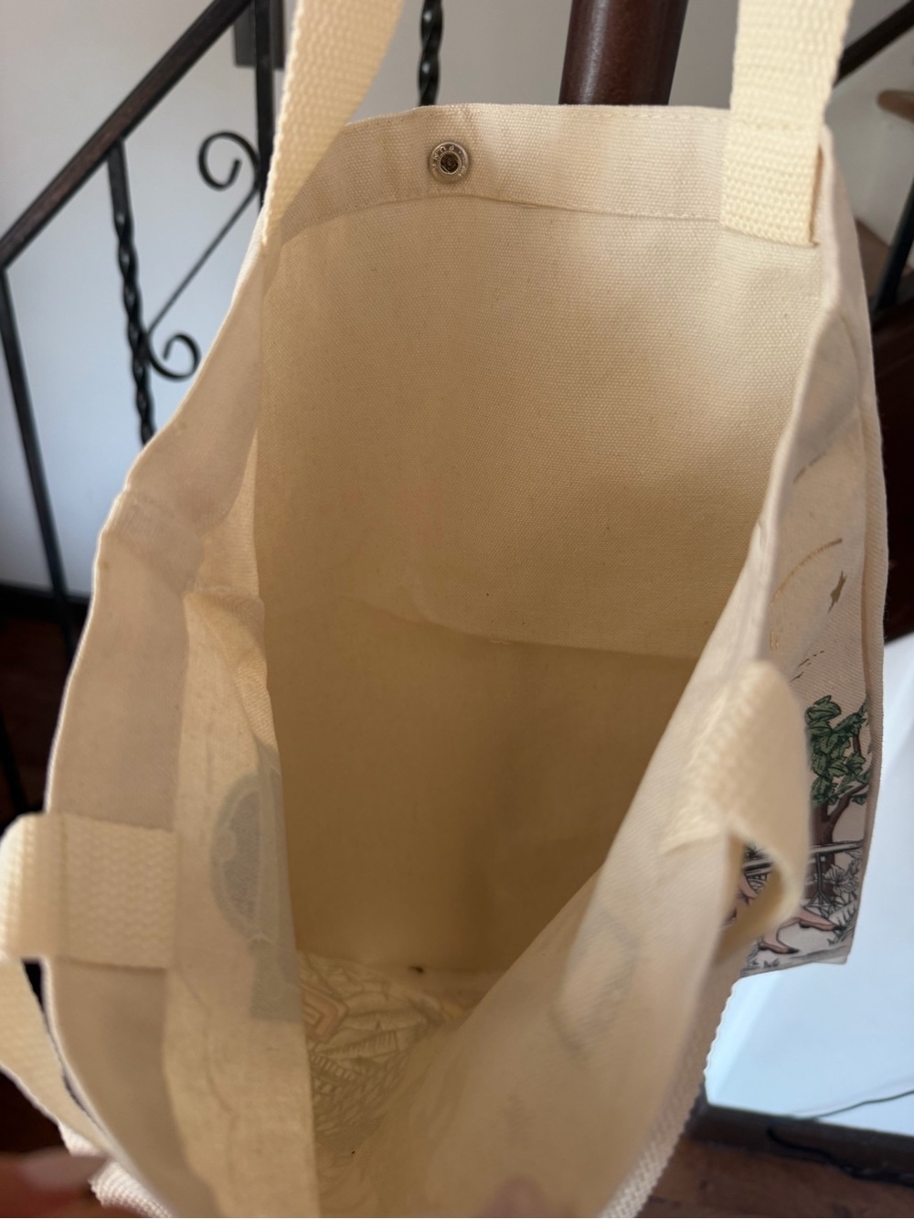 Paris Canvas Tote Bag NWT - Picture 6 of 7